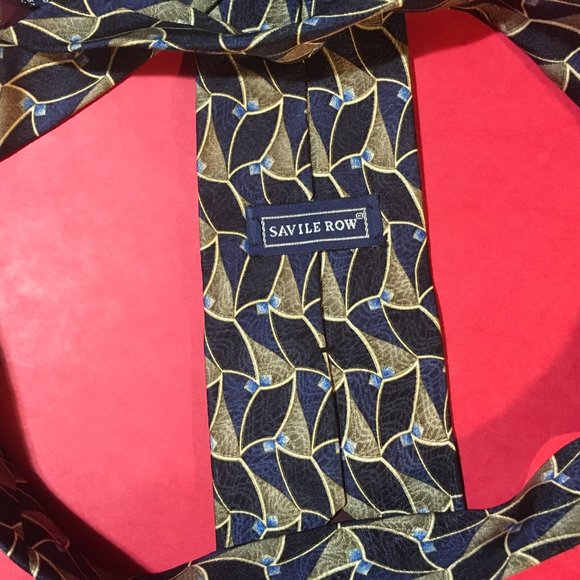 Green-Blue Multi Style Tie by Savile Row - Picture 2 of 2